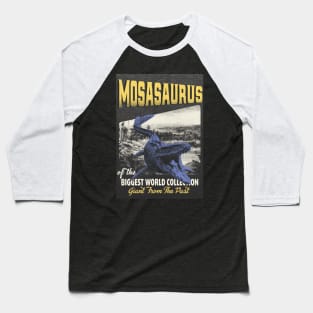 Mosasaurus Retro Art - The Biggest World Collection / Giant From The Past Baseball T-Shirt